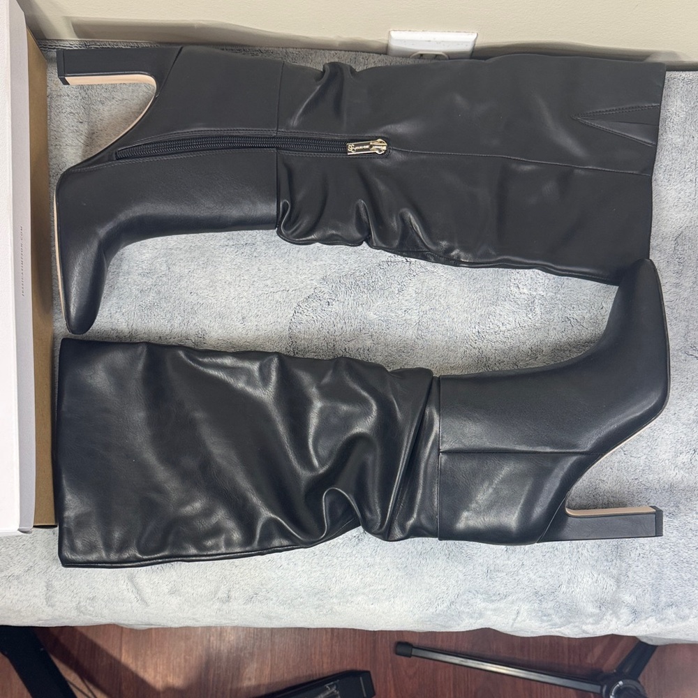 Jessica Simpson Minerva Black Slouchy Knee High Boots - Size 6.5